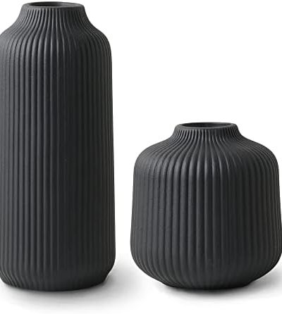 flature Ceramic Vases in Nordic Style, Modern Vase Deco for Pampas Grass, Boho Deco for Windowsill,